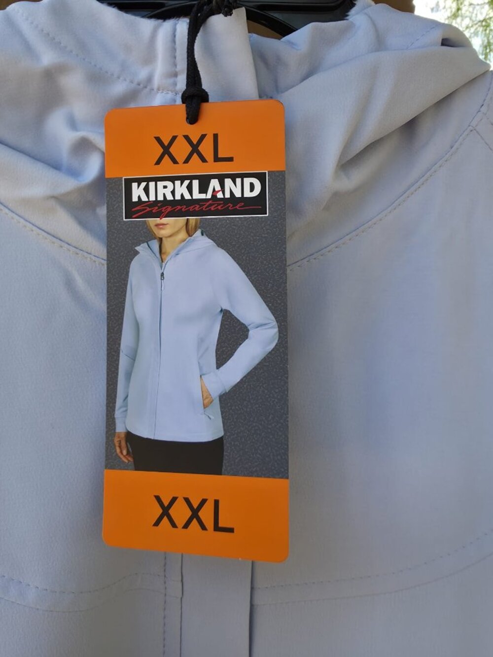 Women's Softshell Jacket In Light Blue - Picture 7 of 7